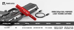 9MM 38SPL multifunctional magnetic red green light trainer, dual-purpose for training and calibration