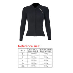 2MM Neoprene Diving Suit Snorkeling Surfing Swimsuit Cold-proof Warm Top Pants Long Sleeve Split Body Jacket Swimwear For Unisex