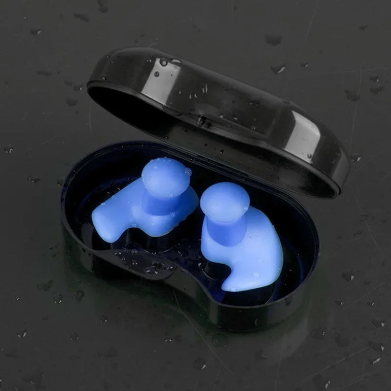 Soft Swimming Earplugs Nose Clip Case Protective Waterproof Noise Prevention Ear Plug Adult Children Silicone Swim Dive Supplies