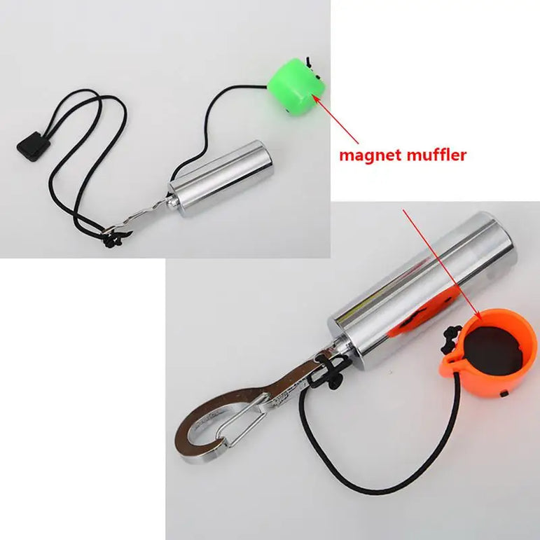 Scuba Diving Safety Tank Signal Shaker Rattle Noise Maker Stainless Steel Underwater Rattle Underwater Diver Communication Stick