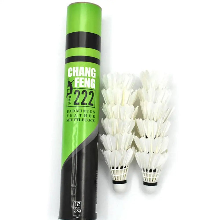 12PCS Badminton Shuttlecock duck Feather Badminton Shuttlecock Training Sports High Speed Badminton Ball