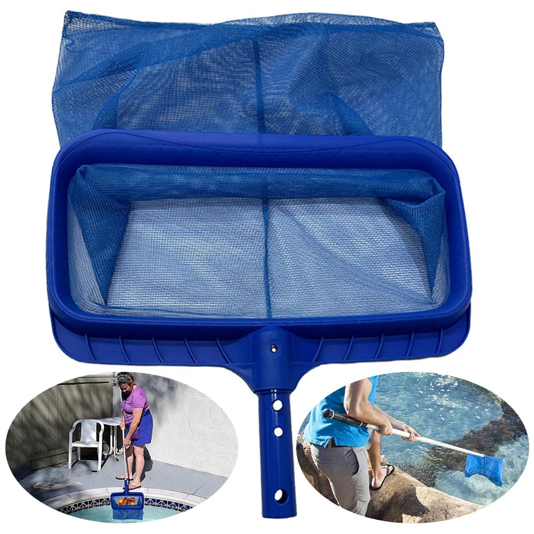Pool Skimmer Net Large Capacity Leaves Cleaning Net Rubbish Cleaning Rake for Cleaning Spa Pond Pool Hot Tubs Fountains