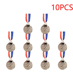 10-30PCS Swimming Medal Competition Awards with Neck Ribbon Metal 5cm Winner Medals Gold/Silver/Bronze Medal for Competitions