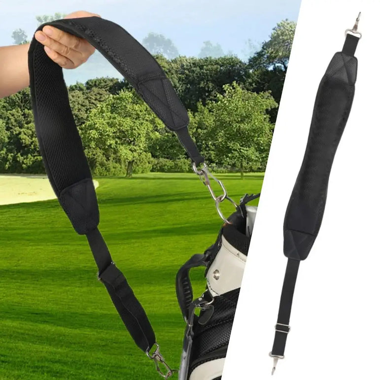 Golf Bag Single Shoulder Strap Adjustable Golf Bag Straps Sturdy Thick Pad Straps Single Padded Adjustable Straps Non-slip