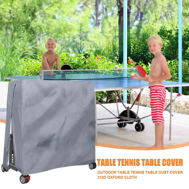 Ping Pong Table Storage Cover 210D Waterproof Dustproof Table Tennis Table Cover with Zipper Oxford Fabric for Indoor Outdoor