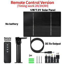 D4R 4W Solar Power Panel 18000mAh Powerbank Solar Fast Charging IP66 Waterproof 5V 6V Output Micro USB/Type C DC For Wild Camera