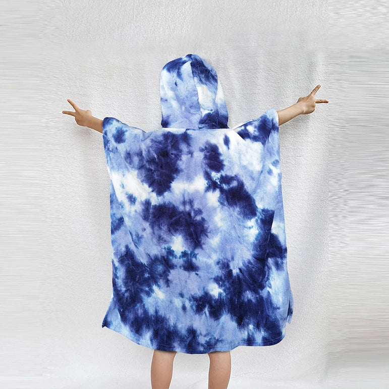 Surf Poncho Towel Microfiber Fabric Microfiber Beach Blanket Quick Dry Beach Poncho with Large Pockets for Surfer Swimmer Diver