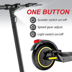 AOVOPRO New ESMAX Electric Scooter 500W 35km/h Adult APP Smart Scooter Shock-absorbing Anti-skid Folding Electric Scooter