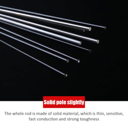 0.5mm Half Full Titanium Alloy Raft Tip Repair Refit Replacement LED Fishing Rod Tip Fishing Tackle Pole Accessories