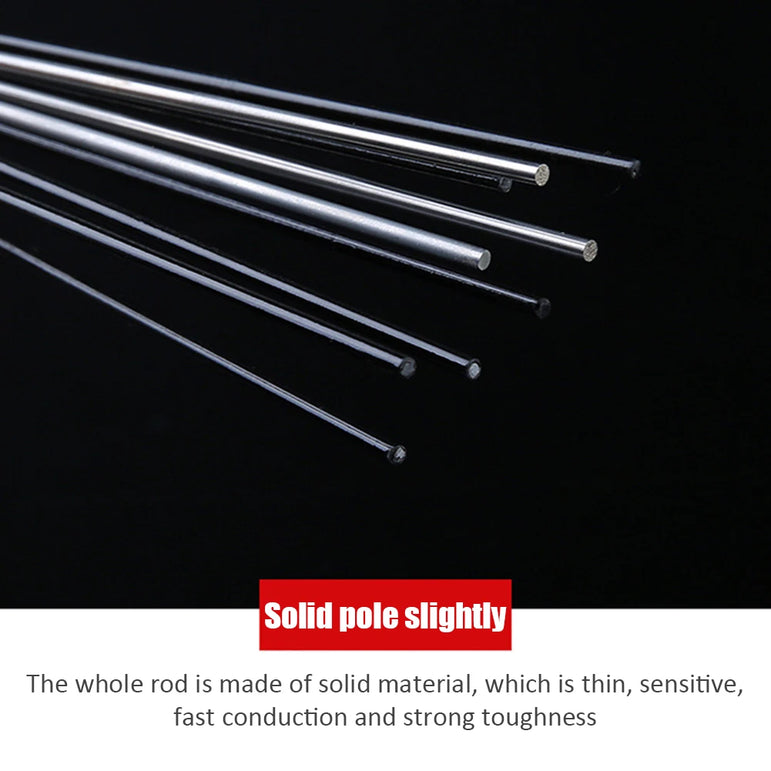 0.5mm Half Full Titanium Alloy Raft Tip Repair Refit Replacement LED Fishing Rod Tip Fishing Tackle Pole Accessories