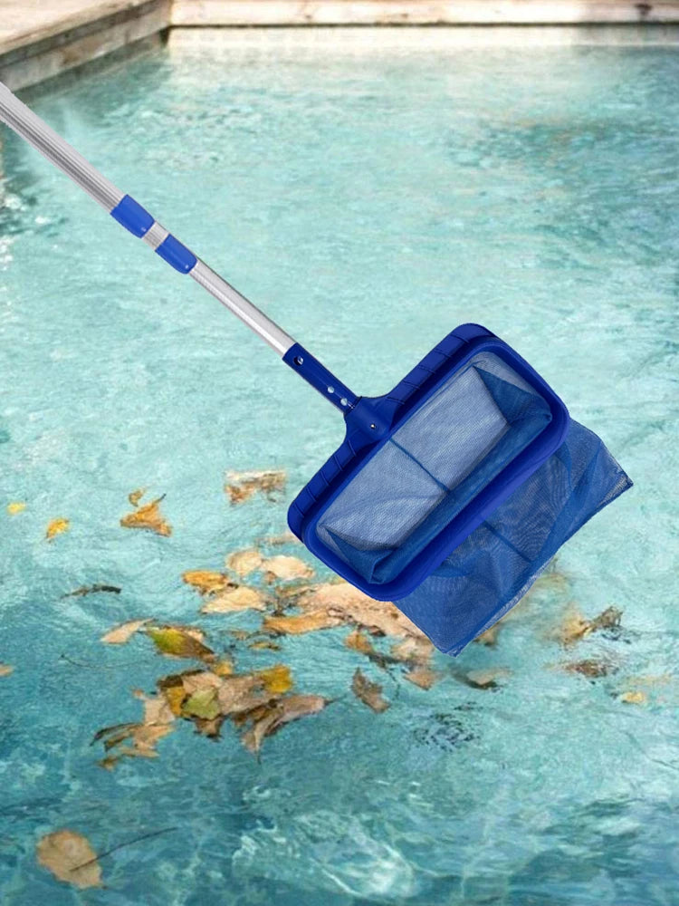 Pool Skimmer Net Large Capacity Leaves Cleaning Net Rubbish Cleaning Rake for Cleaning Spa Pond Pool Hot Tubs Fountains