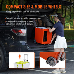 VEVOR Tennis Ball Machine Automatic Portable Tennis Ball Launcher 100 Balls Tennis Training Practice Thrower Multi-Mode Drills