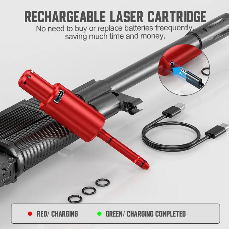 22LR 243 multifunctional magnetic red green light trainer, dual-purpose for training and calibration