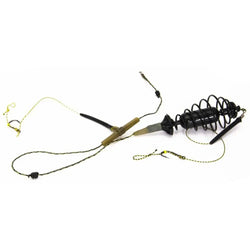 Fishing Feeder Set Fishing Feeder Bait Cage Spring Holder With Metal Sinkers Long Carp Nesting Device Fishing Set Fixed-point