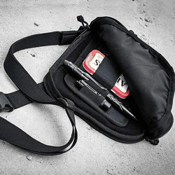 Hook And Loop Panel Wear-resistant Organizer Panel Stickable Wear-Resistant Molle Admin Pouch For Packs Backpack Or Messenger
