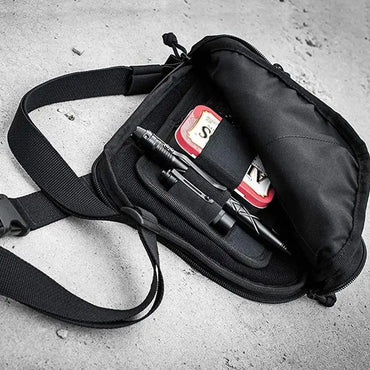 Hook And Loop Panel Wear-resistant Organizer Panel Stickable Wear-Resistant Molle Admin Pouch For Packs Backpack Or Messenger