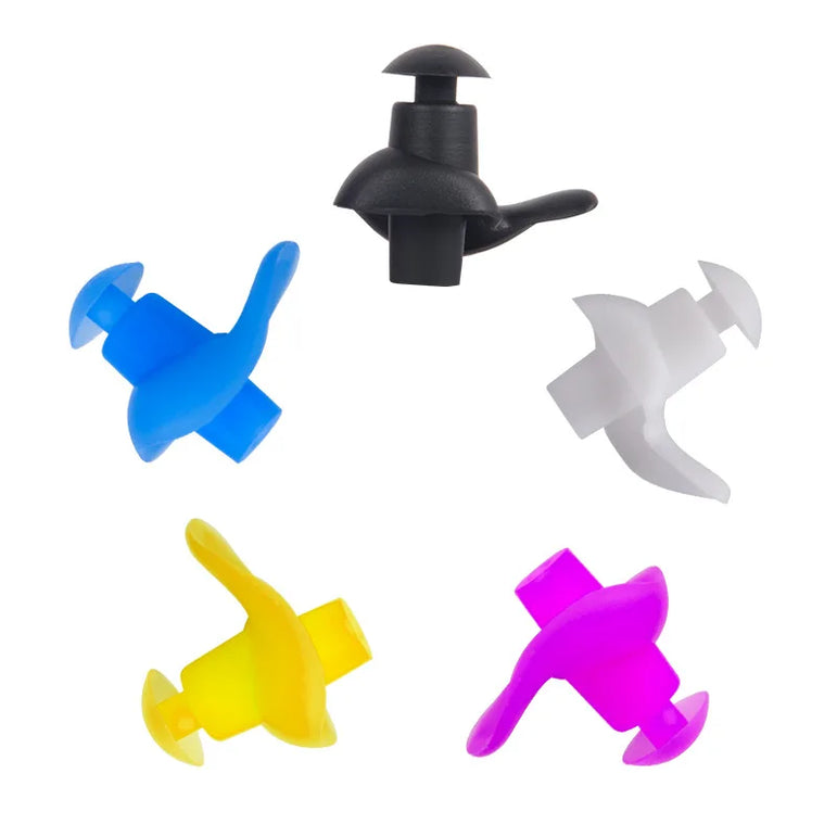 Soft Swimming Earplugs Nose Clip Case Protective Waterproof Noise Prevention Ear Plug Adult Children Silicone Swim Dive Supplies