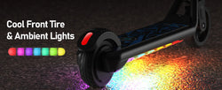 H30 Max Electric Scooter for Kids, LED Dispaly, 150W Powerful Motor, Dual Brake System, Adjustable Height and Speed.