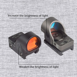 Tactical RM S Red Dot Sight Collimator Reflex For GLOCK 17 Scope Optics Riflescope Fit Airsoft Weapons 20mm Rail Hunting