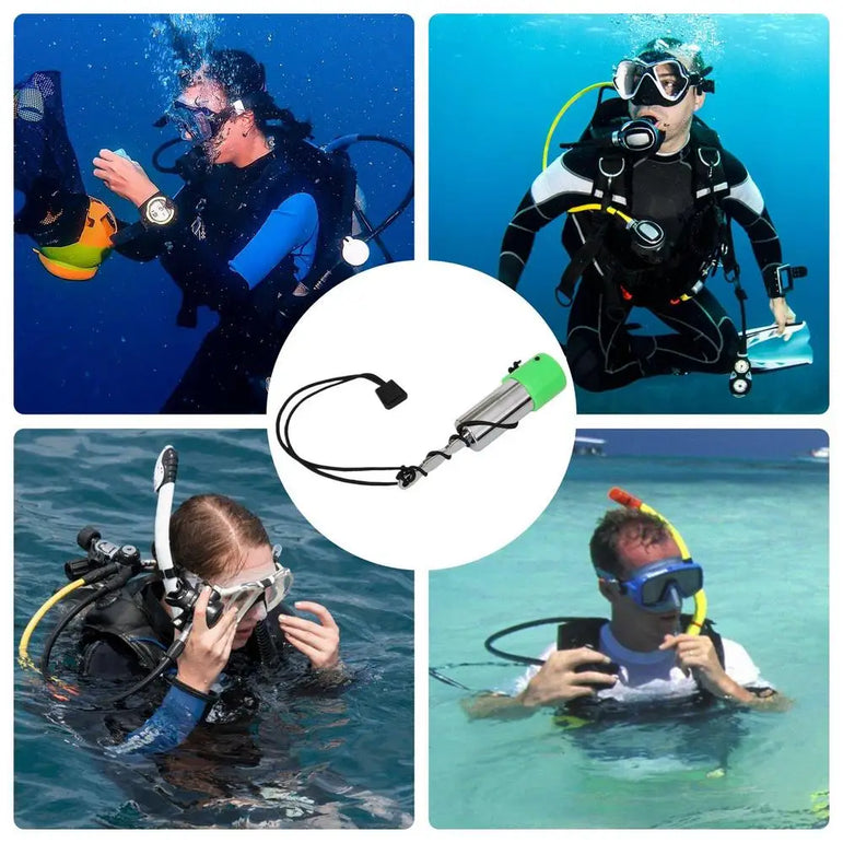 Scuba Diving Safety Tank Signal Shaker Rattle Noise Maker Stainless Steel Underwater Rattle Underwater Diver Communication Stick