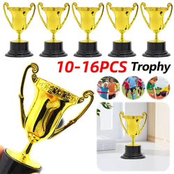 Gold Small Trophy Cups for Kids Plastic Golden Award Trophy Cup Gold Participation Trophy Cup For Party Favors Props Rewards
