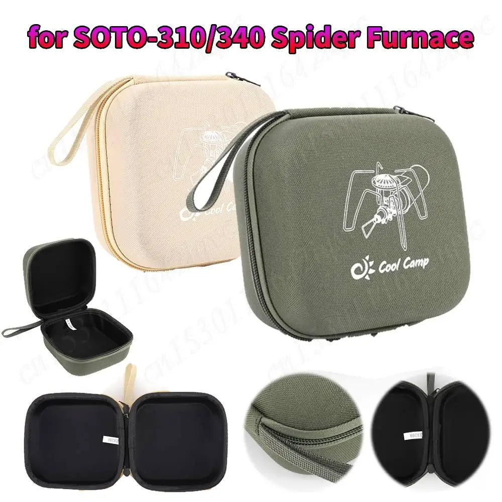 Stove Carry Case for SOTO-310/340 Spider Furnace Storage Bag Waterproof Protection Organizer Camping Stove Storage Box Holder