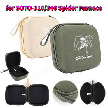 Stove Carry Case for SOTO-310/340 Spider Furnace Storage Bag Waterproof Protection Organizer Camping Stove Storage Box Holder