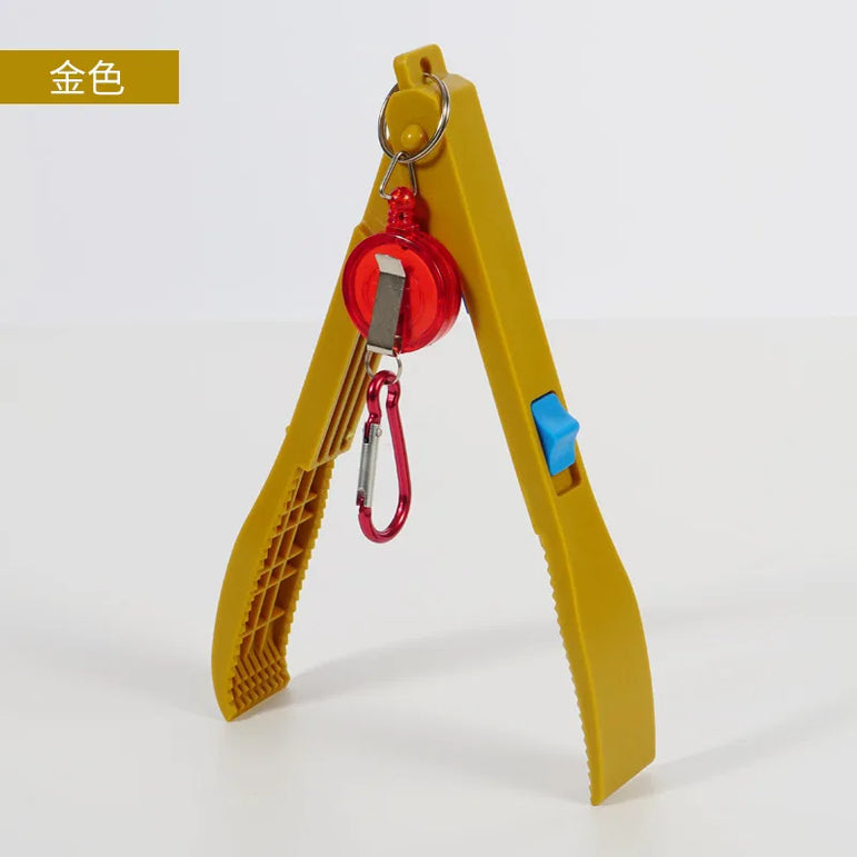 Fish Control Plier Portable Non-slip ABS Fish Clip Catcher Fishing Gear Supplies for Fisherman Comfortable to Handle Fish Clamp