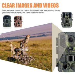 Outdoor Trail Camera 20MP 1080P HD Hunting IP66 Waterproof Infrared Night Vision Motion Activated Surveillance Trap Camera