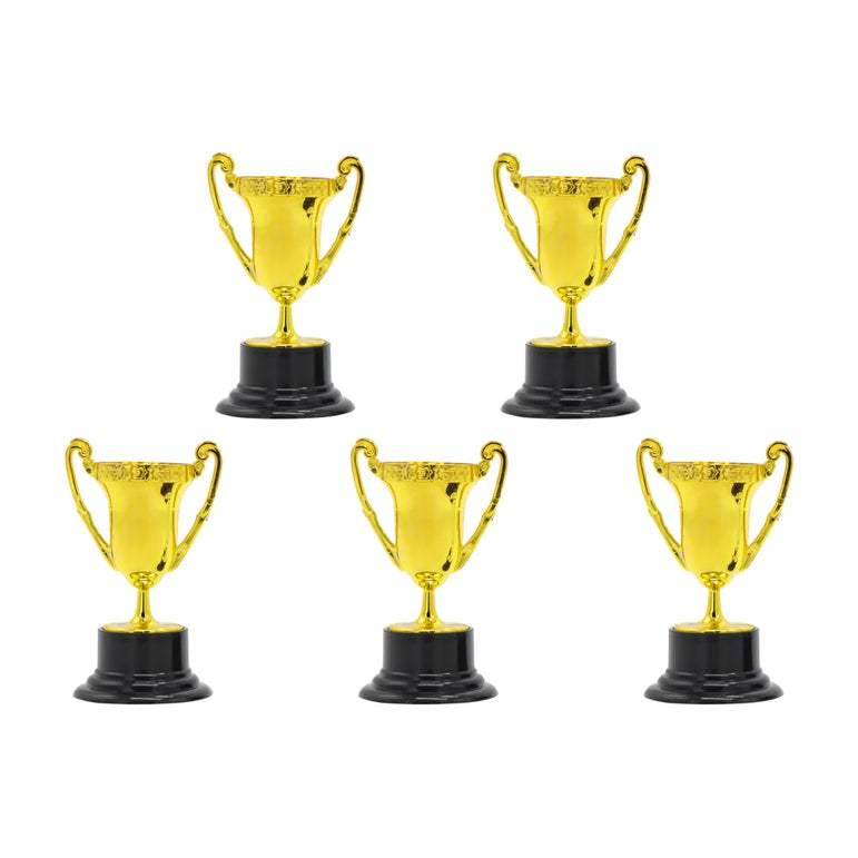 Gold Award Trophy Cups for Kids Plastic Golden Award Trophy Cup Gold Participation Trophy Cup For Party Favors Rewards
