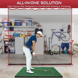Softball Practice Net 10x10ft Ball Target Netting Golf Trainer Rebounder Mesh Ball Sports Pitching Practice Net For Garden Yard