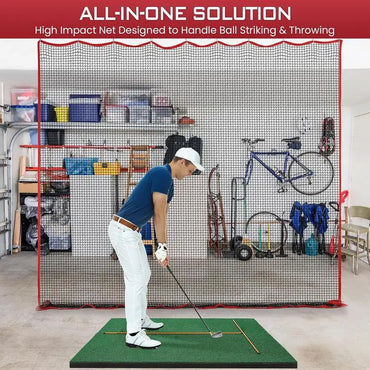 Softball Practice Net 10x10ft Ball Target Netting Golf Trainer Rebounder Mesh Ball Sports Pitching Practice Net For Garden Yard