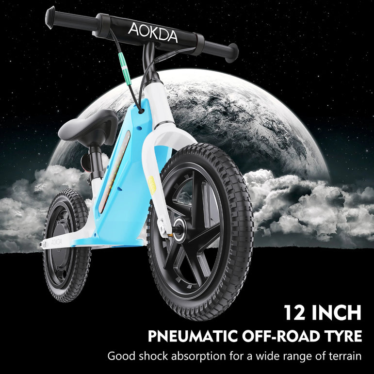 Kids Electric Balance Bike AOKDA K8 180W Children Toy 3 Speed 12Km/h Max Load 40KG Bicycle for Children 2 - 12 Age Children