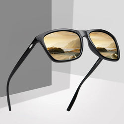 Sports Polarized Sunglasses Men Women Classic Square Plastic Driving Sun Glasses Male Fashion Black Outdoor Shades UV400