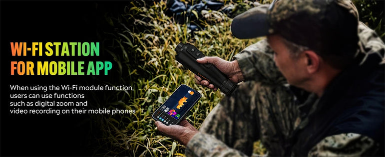 GTGUARD Ai15 Night Vision Goggles Outdoor Detector Handheld Monocular IR Thermal Imaging Telescope AI Super-resolution 384*288HD