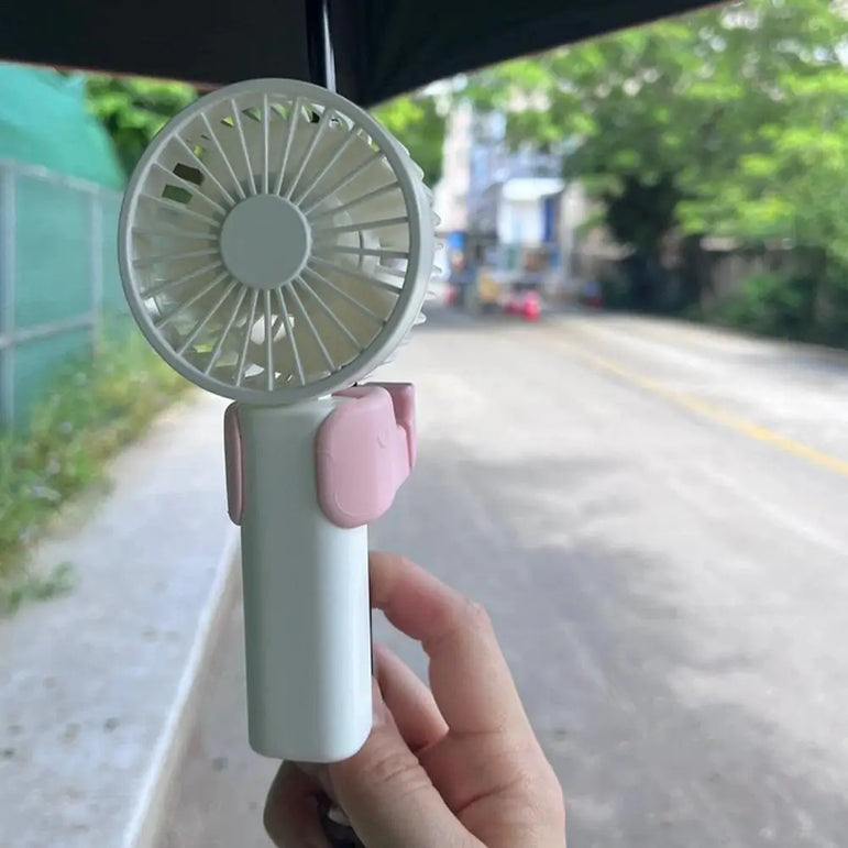 Silicone Personal Fan Clip For Parasol Handheld Personal Fan Holder  blue/pink Multipurpose Clip Parasol Handheld Electric Fan