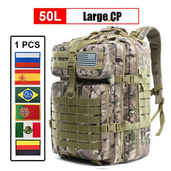 30L/50L Multifunctional Bag Military 900D Military Hiking Bag Waterproof Rucksacks Army Outdoor Camping Trekking Hunting Bag
