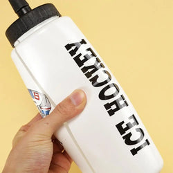 1L Ice Hockey Water Bottle With Straw Leak-Proof Large Capacity Ice Hockey Water Bottle Football Bottles Sports Gear