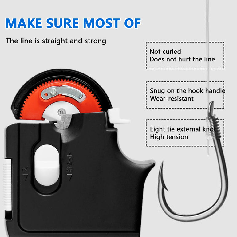 Fishing Hook Knots Automatic Fishing Hook Tier Tool Tyer Machine Tying Device Durable Automatic Tying Device Machine For Fishing