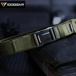 IDOGEAR 2 inch Tactical Belt LSR MOLLE Quick Release Metal Buckle Lightweight Man Outdoors Training Waistband 3433