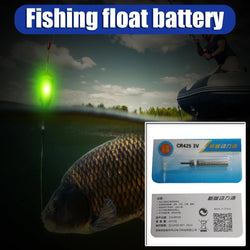 10-100PCS Fishing Floats Battery CR425 Night Fishing Floats Light Luminous 3.6V Electric Floats Battery Fishing Accessory