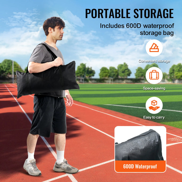 SucceBuy 7x7 ft Barricade Backstop Net Ball Sports Barrier Netting Portable Practice Equipment with Carry Bag Protection Screen