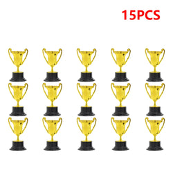 Gold Small Trophy Cups for Kids Plastic Golden Award Trophy Cup Gold Participation Trophy Cup For Party Favors Props Rewards
