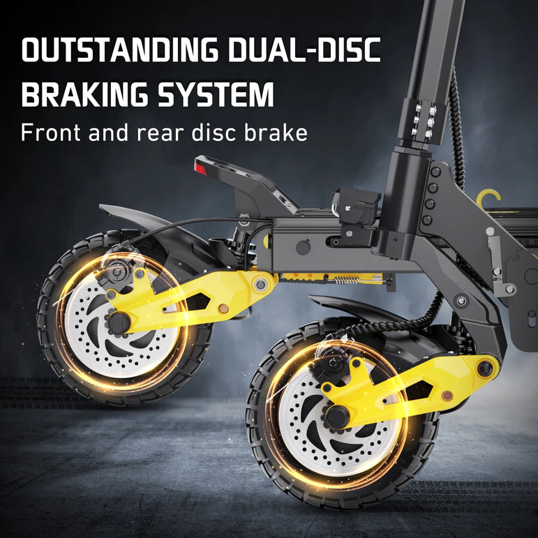 IENYRID IE-ES1 Foldable Electric Scooter 2x1200W Dual Motor Peak 3000W 48V20.8Ah Lithium Battery E-Scooter 10-inch Tires