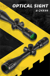 DIANA 6-24X44 Tactical Optic Cross Sight Green Red Illuminated Riflescope Hunting Rifle Scope Sniper Airsoft Air Guns