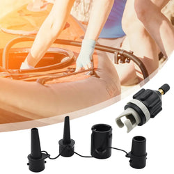 Air Valve Pump Connector with Air Valve Nozzles Paddleboard Pump Adapter for Inflatable Boat Stand-Up Paddleboard Bed
