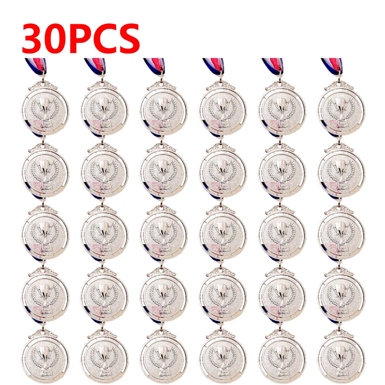 10-50pcs Gold Silver Bronze Award Medal Winner Reward Football Competition Prizes Award Medal For Souvenir Gift Sport Kids