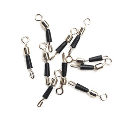50pcs Fishing Barrel Bearing Rolling Swivel Solid Ring Professional Quick Fast Link Hook Connector for Fisherman Accassories