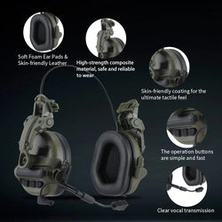 ARM NEXT Tactical Headset Without Pickup and Active Noise Reduction Helmet Version Shooting Earphone Communication headphone ptt