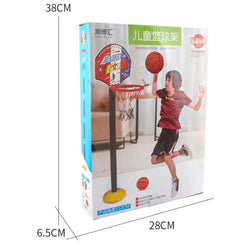 2021 New 4 Helights 1.15M Adjustable Kid Hoop Set Children Shoot a Basket Gifts Basketball Back Board Stand Sport